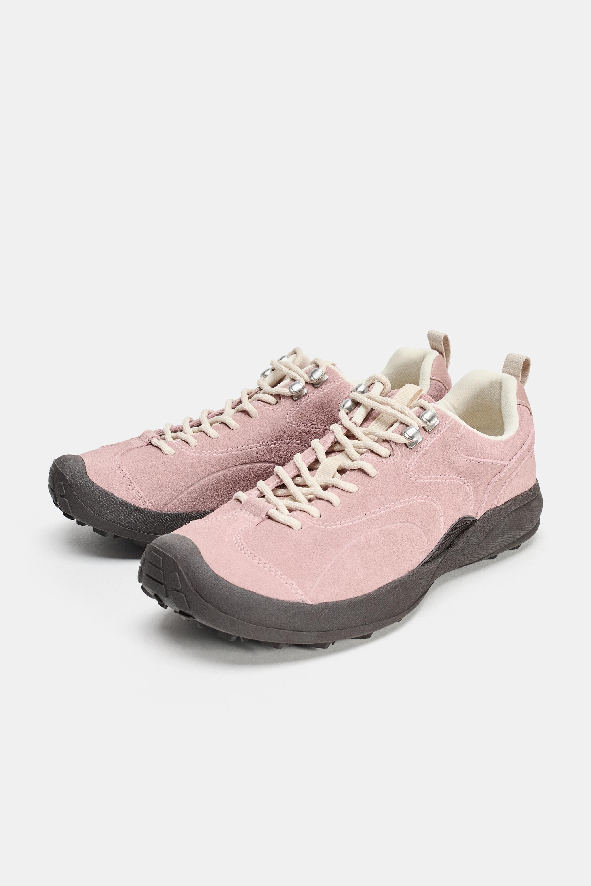 LEATHER TREKKING SNEAKERS